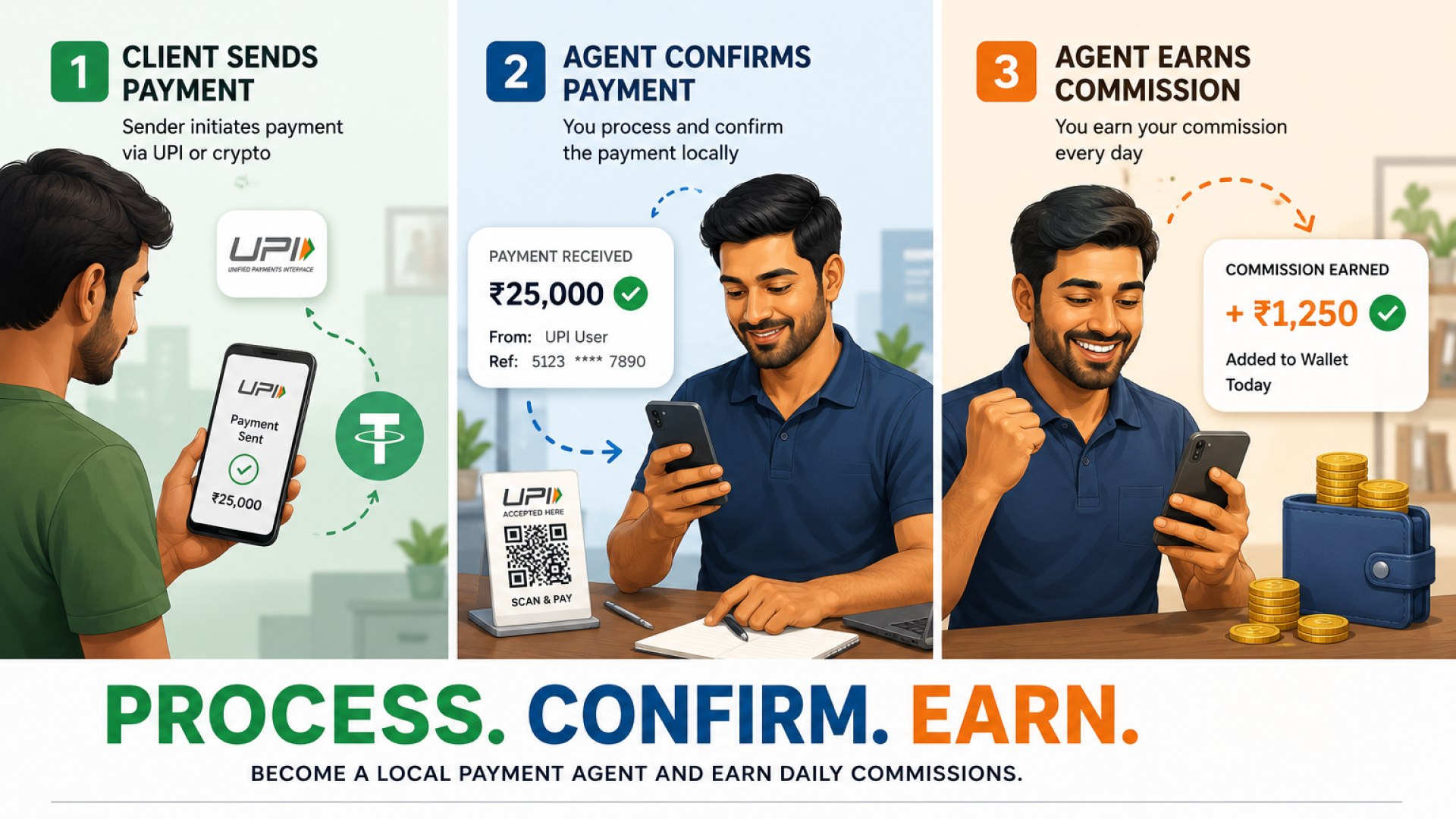 1trade | Payment India | P2P processing 🇮🇳