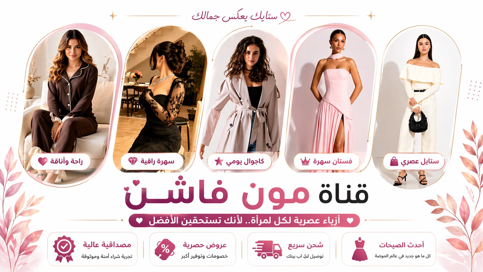 قناة مون فاشن | أزياء واناقة 🛍️👗