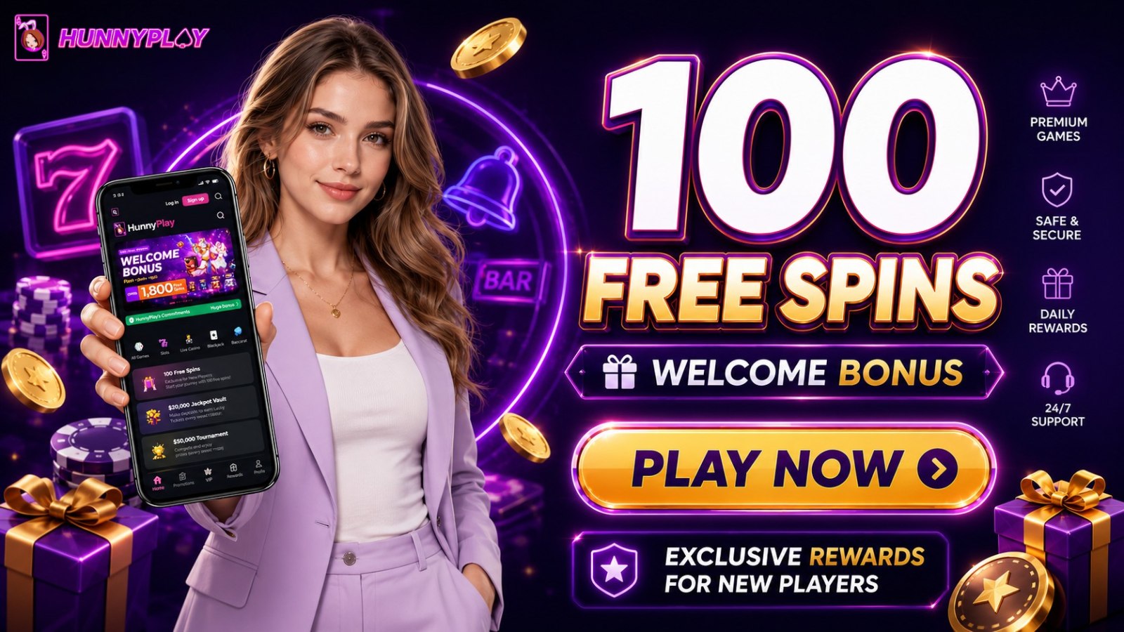HunnyPlay Bonus Center📍