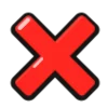 ❌